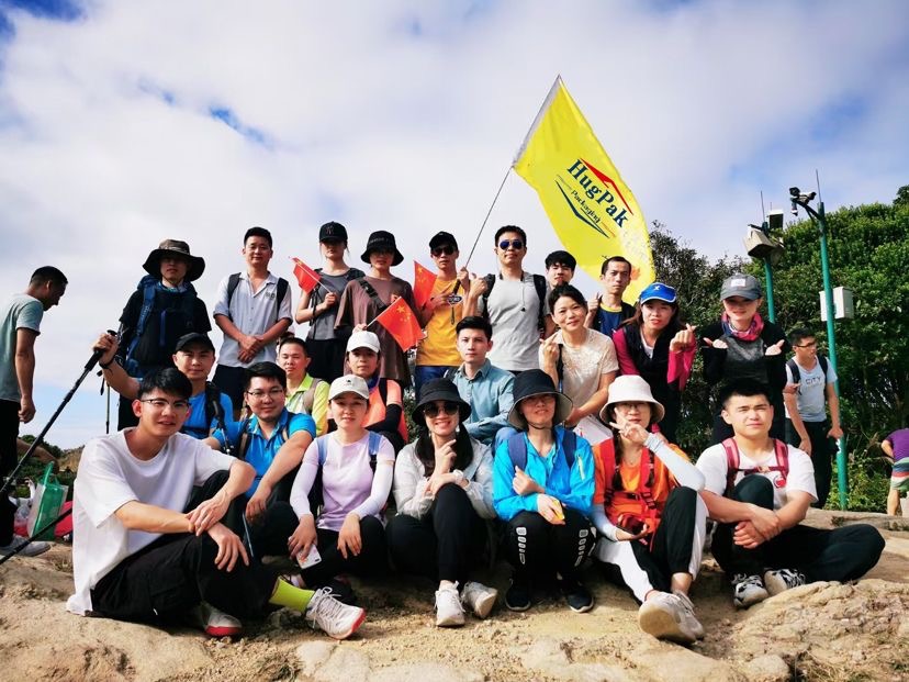 HugPak Packaging group construction mountain climbing